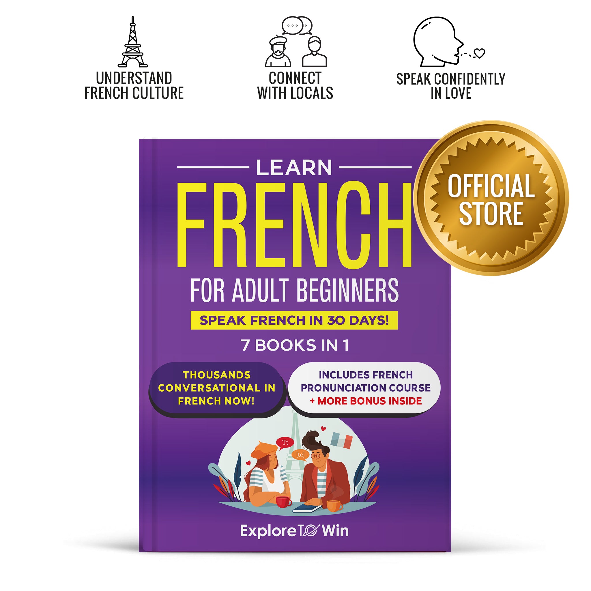 Learn French for Adult Beginners: 7 Books in 1: Speak French In 30 Day ...