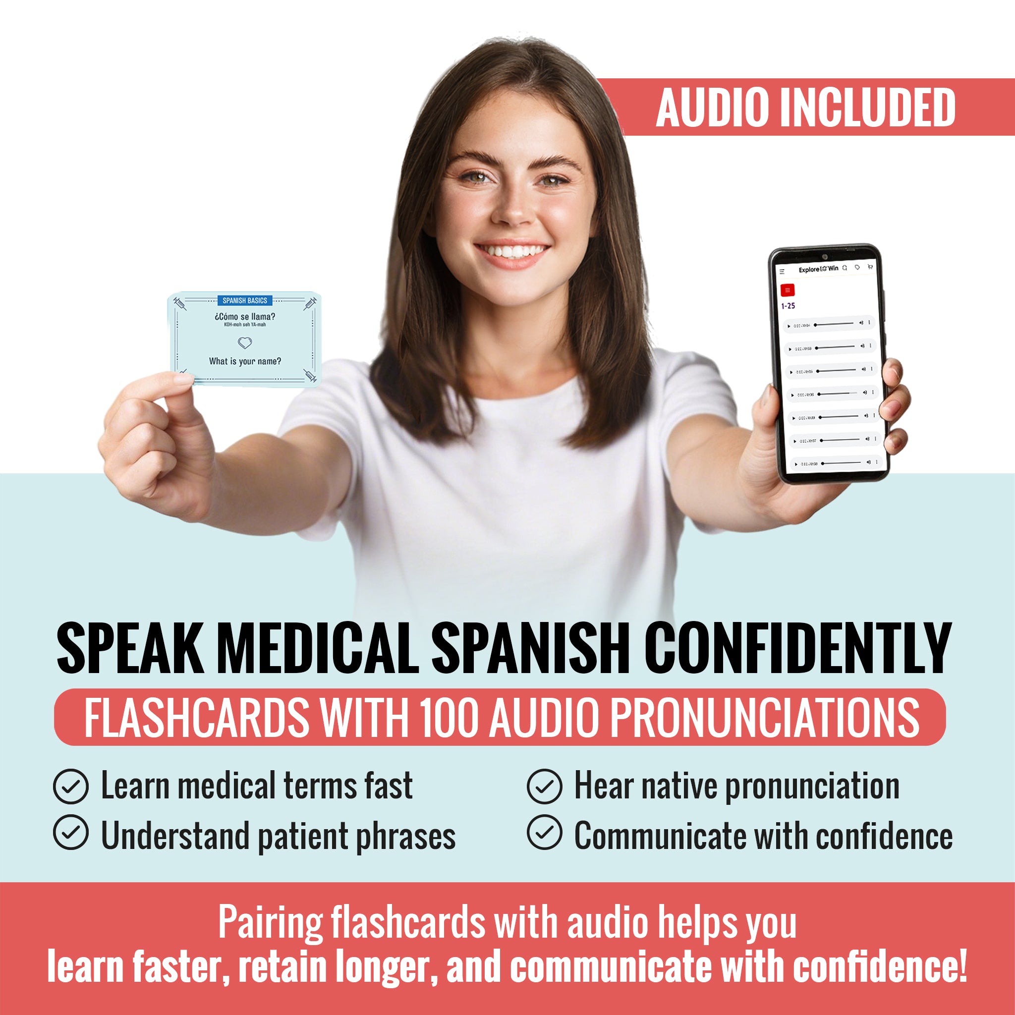 Learn Medical Spanish Flashcards for Healthcare Professionals: 100+ Essential Words and Phrases for Modern Healthcare