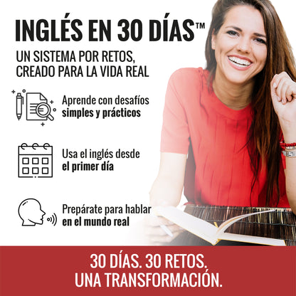 Aprender inglés para adultos principiantes 100 Flashcards Físicas + Audios + eBook | Habla Inglés Rápido en 30 Días 