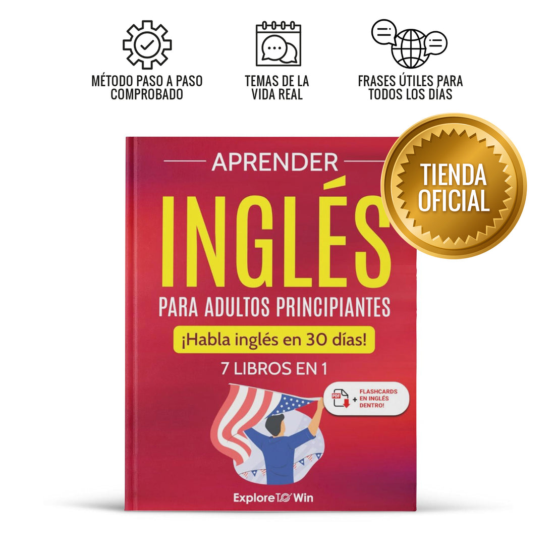 Aprender inglés para adultos principiantes: 7 libros en 1: ¡Habla inglés en 30 días!