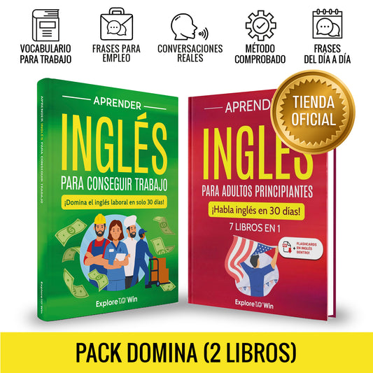 Aprender inglés para adultos principiantes: 7 libros en 1 + ¡Domina el inglés laboral: ¡Habla inglés en 30 días!