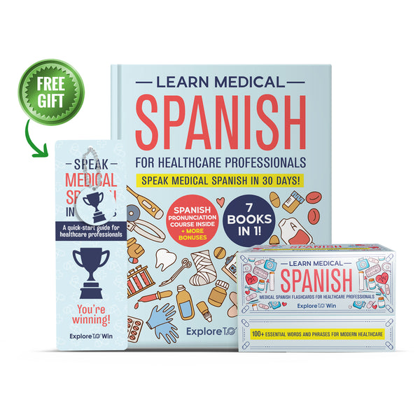 Learn Medical Spanish For Healthcare Professionals: 7 Books in 1: Speak Medical Spanish in 30 Days!