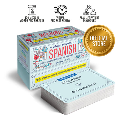 Learn Medical Spanish Flashcards for Healthcare Professionals: 100+ Essential Words and Phrases for Modern Healthcare
