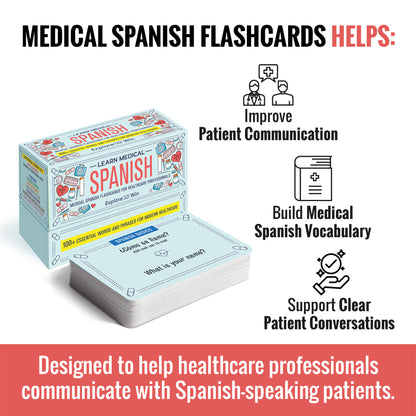 Learn Medical Spanish Flashcards for Healthcare Professionals: 100+ Essential Words and Phrases for Modern Healthcare