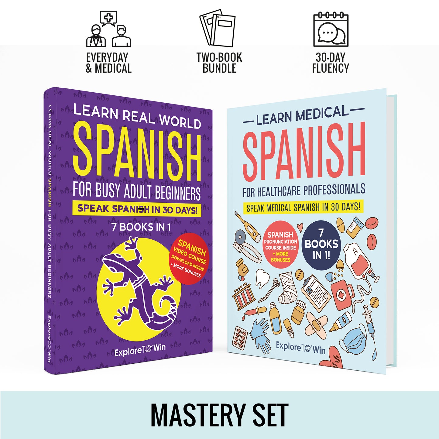Learn Medical Spanish For Healthcare Professionals: 7 Books in 1: Speak Medical Spanish in 30 Days!