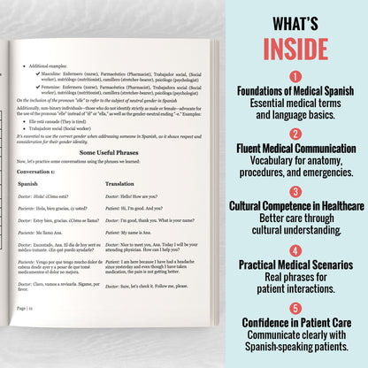 Learn Medical Spanish For Healthcare Professionals: 3 Books in 1: Speak Medical Spanish in 30 Days!