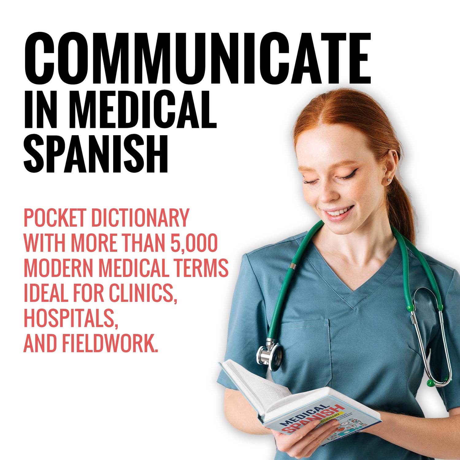 Medical Spanish Visual Dictionary: Modern English to Spanish Medical Terminology with 5,000 Visual Terms for Healthcare Professionals &amp; Students (Pocket Size)