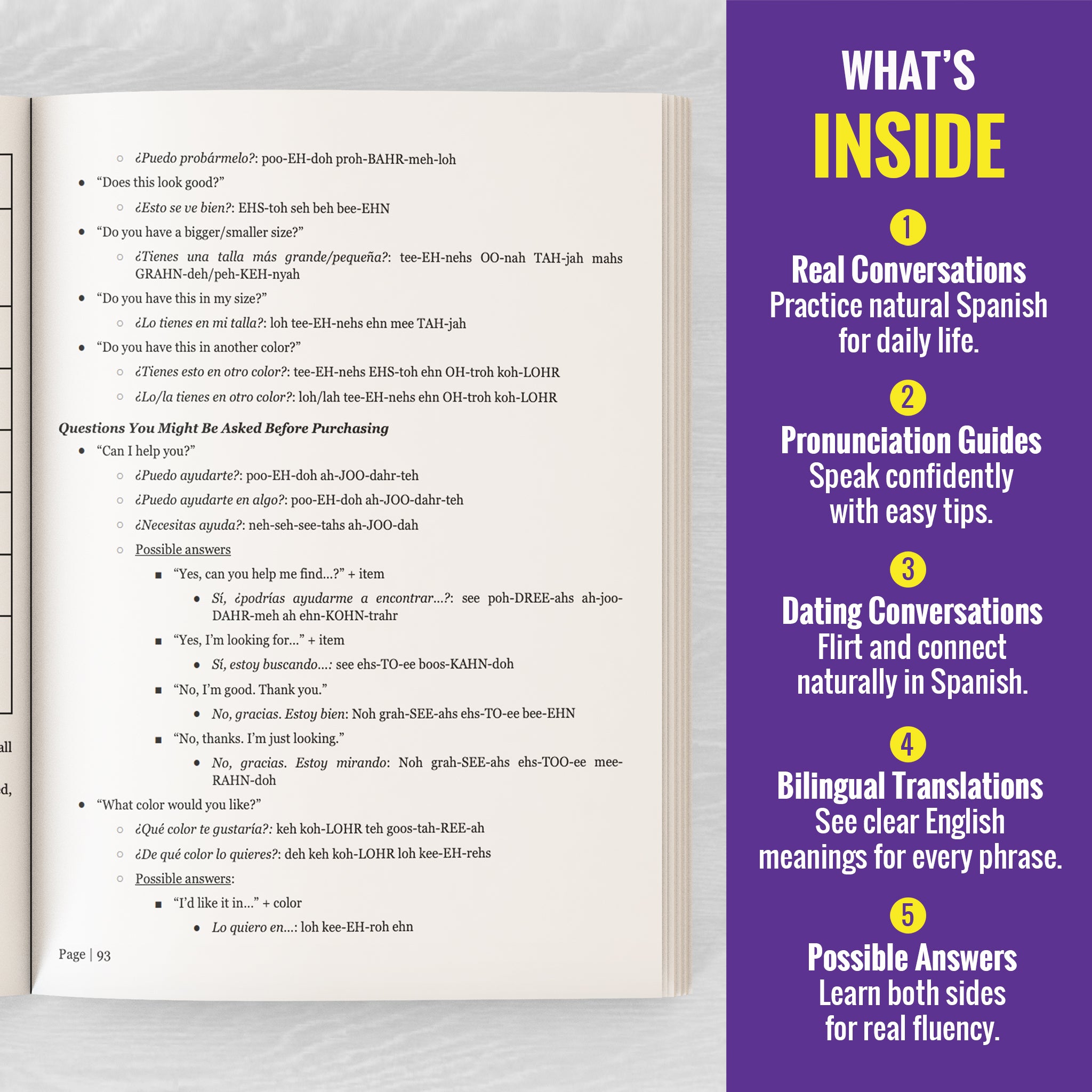 Learn Real-World Spanish for Adult Beginners: 7 Books in 1 + 100 Flashcards + Bookmark: Speak Spanish In 30 Days!