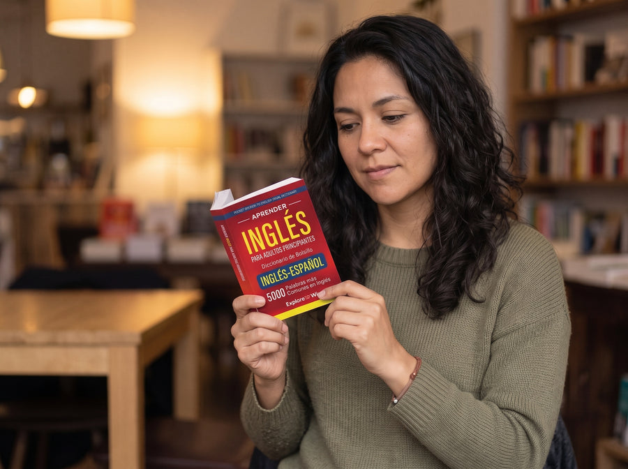 Aprender inglés para adultos principiantes – Diccionario de bolsillo inglés-español: 5000 palabras más comunes en inglés (Pocket Spanish to English Visual Dictionary)